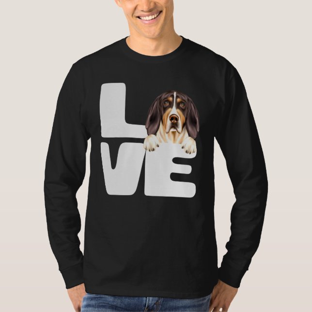 Camiseta Eu Adoro O Meu Cachorro Walker Coonhound (Frente)
