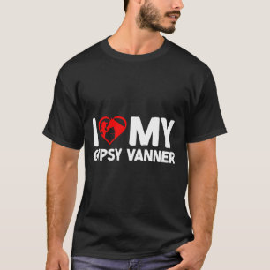 Camiseta Eu Adoro O Meu Cavalo de Cavalo Vanner Cigano Anda