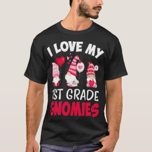 Camiseta Eu Adoro O Meu Dia de os namorados De Gnomos Da S