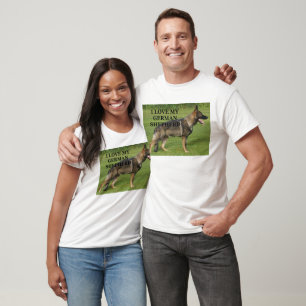 Camiseta Eu adoro o meu german shepherd