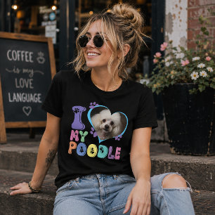 Camiseta Eu Adoro o Meu Poodle Personalizável