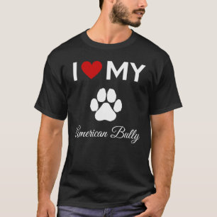 Camiseta Eu adoro o meu texto personalizado de cachorro ame