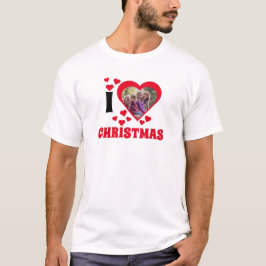 Camiseta Eu adoro o modelo da foto de Natal