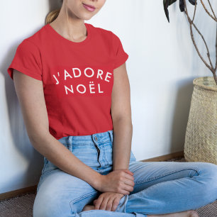 Camiseta Eu adoro o Natal Modern Love Christmas Stylish X
