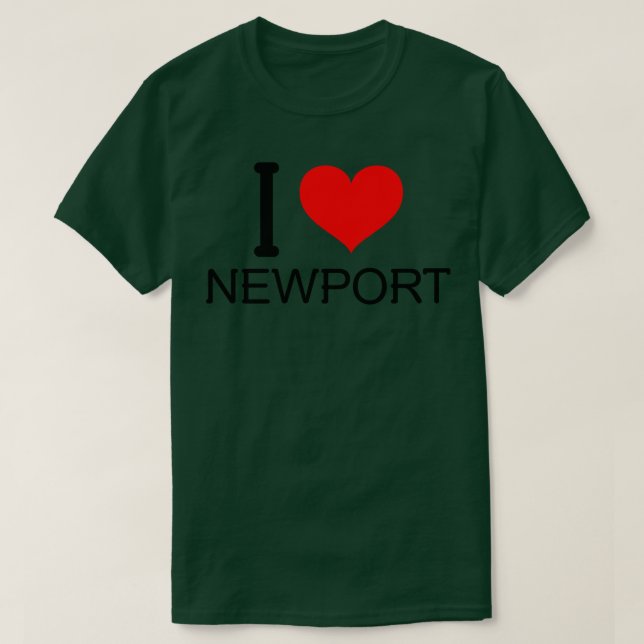 Camiseta Eu adoro o newport (Frente do Design)