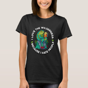 Camiseta Eu Adoro O Ódio Selvagem Pessoas Cerveja D