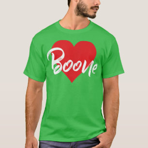 Camiseta Eu Adoro O Primeiro Nome Do Boone T I Heart