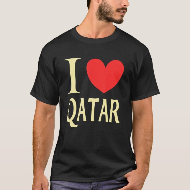 Camiseta Eu adoro o Qatar 3 (Frente)