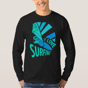 Camiseta Eu adoro o surfboard Surfboard Surfboard Surf