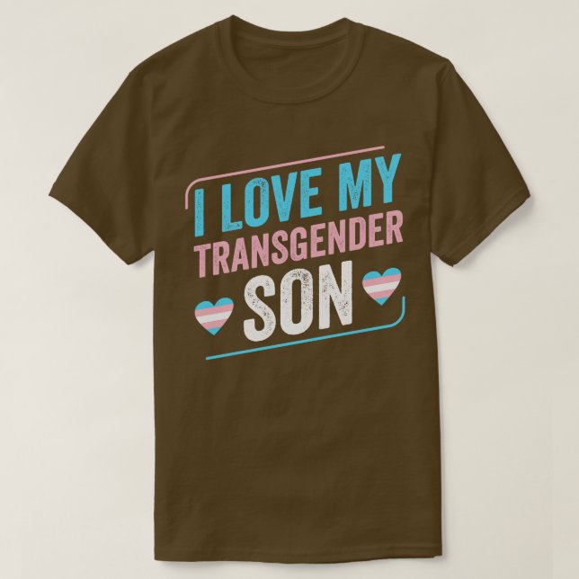 Camiseta Eu adoro o transgênero Son Trans Orgulho Transgêne (Frente do Design)