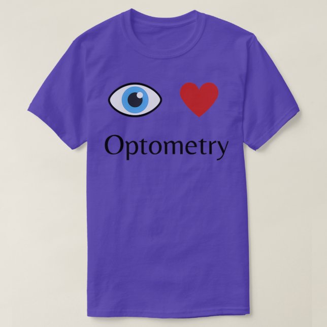 Camiseta Eu adoro Optometria 5 (Frente do Design)