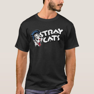 Camiseta Eu adoro os animais de gato e os vadios de rock mu