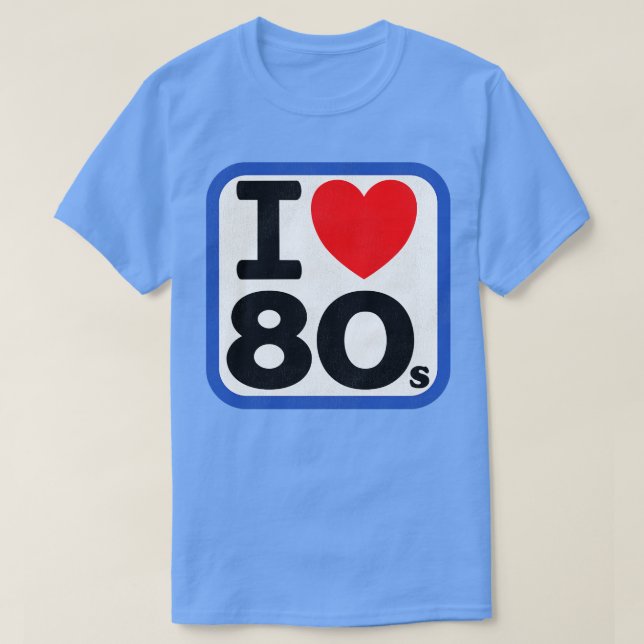 Camiseta Eu adoro os anos 80 (Frente do Design)