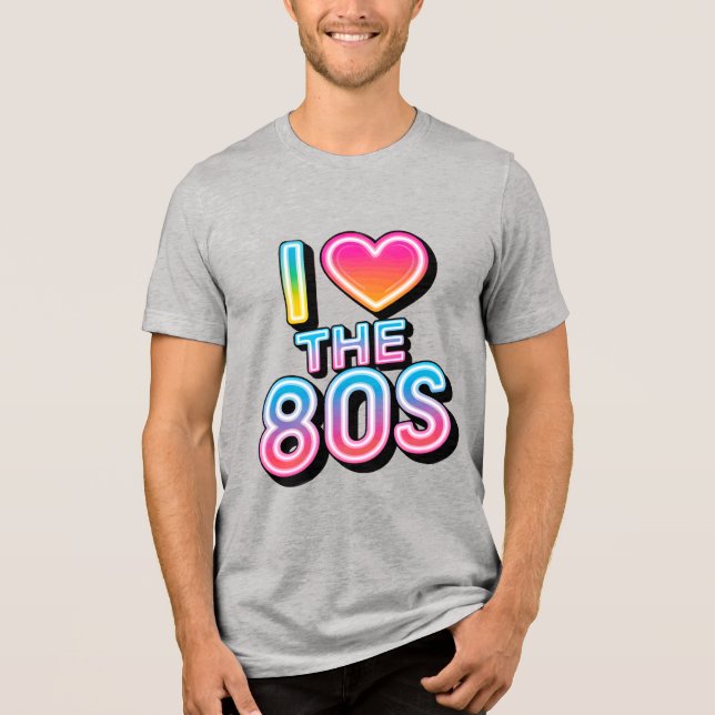 Camiseta Eu adoro os anos 80 (Frente)