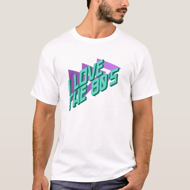 Camiseta Eu adoro os anos 80 (Frente)