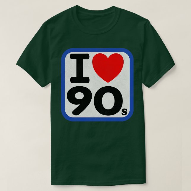Camiseta Eu adoro os anos 90 (Frente do Design)
