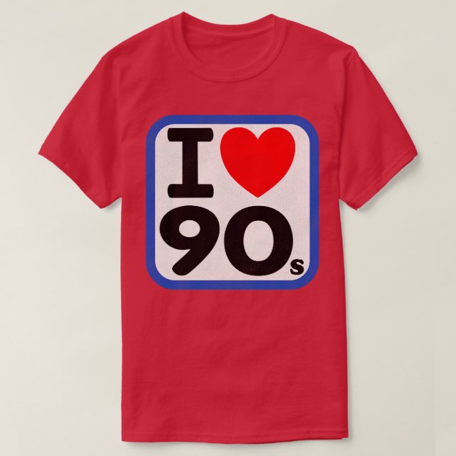 Camiseta Eu adoro os anos 90 (Frente do Design)