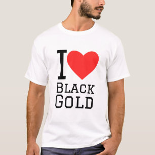 Camiseta Eu adoro ouro negro