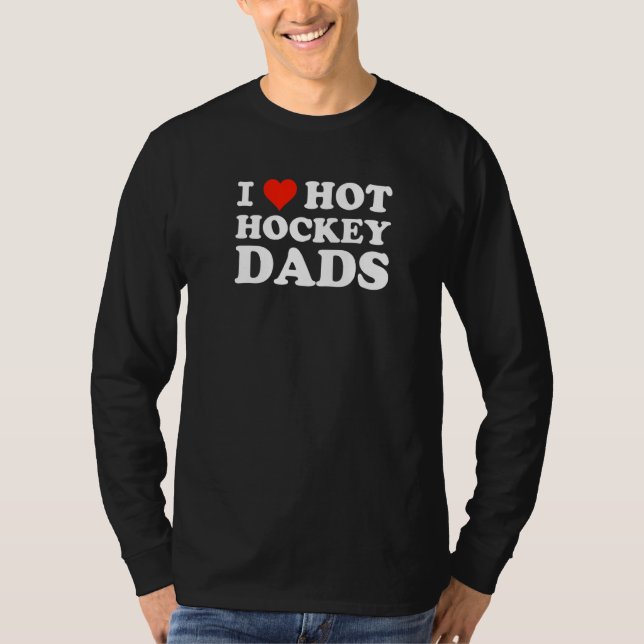 Camiseta Eu Adoro Pais De Hóquei Quente Para Mães De Hóquei (Frente)