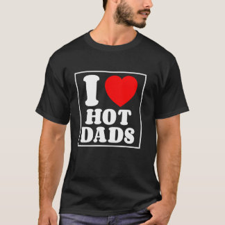 Camiseta Eu adoro Pais quentes Eu coração Pais quentes amor