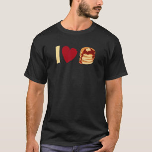 Camiseta Eu adoro Pancakes - Pancake engraçado