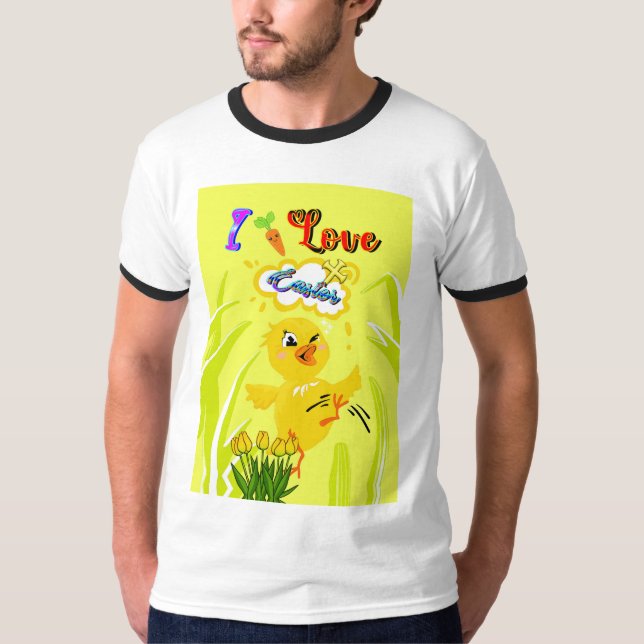 Camiseta Eu adoro Páscoa (Frente)