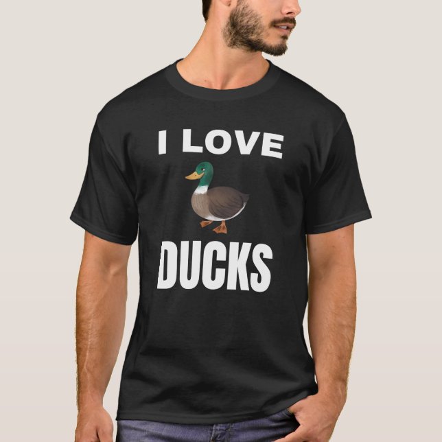 Camiseta Eu adoro Patos (Frente)