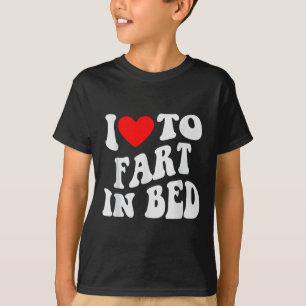 Camiseta Eu Adoro Peidar Na Cama 