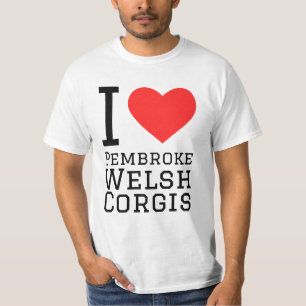 Camiseta Eu adoro pembroke welsh corgis