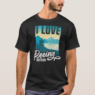 Camiseta Eu Adoro Pequim Lá Fora, Acampando Lá Fora 5