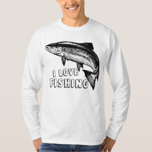 Camiseta Eu Adoro Pescar Peixe Grande