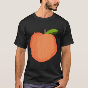Camiseta Eu adoro pêssegos - pêssego brilhante no meu peito