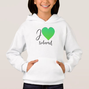 Camiseta Eu adoro pessoas irlandesas e Irlanda país verde