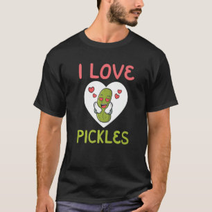 Camiseta Eu Adoro Picles Divertidos Adorando Meninas De Pep
