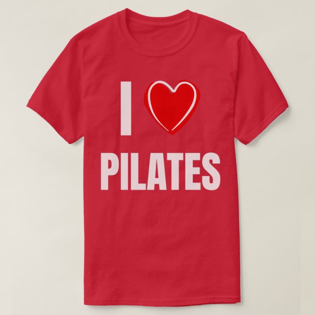 Camiseta Eu adoro pilates (Frente do Design)