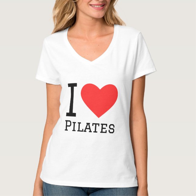 Camiseta Eu adoro pilates (Frente)