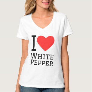 Camiseta Eu adoro pimenta branca