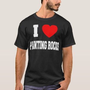 Camiseta Eu adoro pintar rochas _1