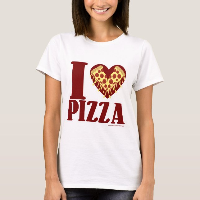 Camiseta Eu Adoro Pizza (Frente)