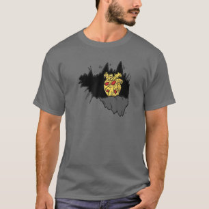 Camiseta Eu Adoro Pizza De Pepperoni Com Todo Meu Coração