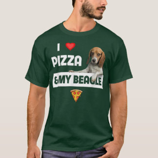 Camiseta Eu Adoro Pizza E Meu Cachorro Cachorro Pepperoni F