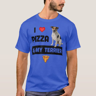 Camiseta Eu Adoro Pizza E Meu Jack Russell Terrier Dog Pepp