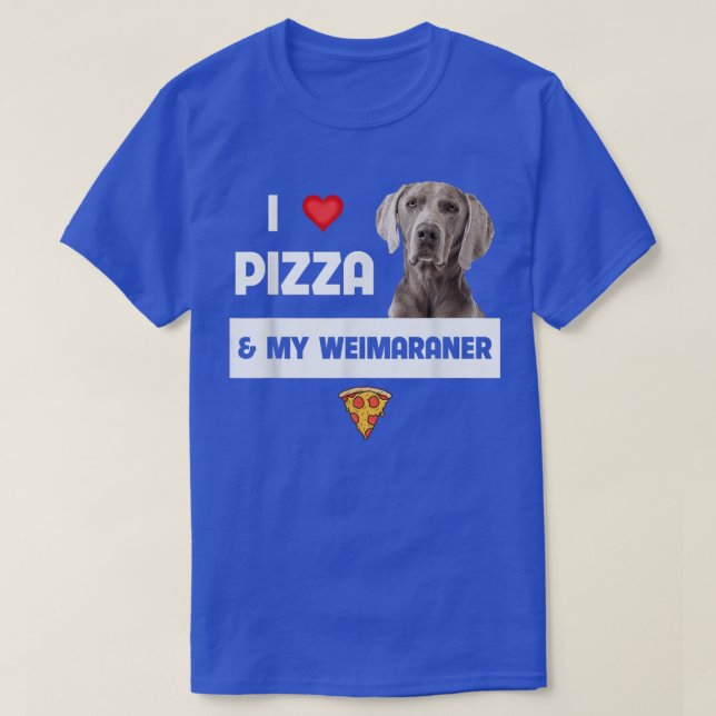 Camiseta Eu Adoro Pizza E Meu Queijo De Cachorro De Semana (Frente do Design)