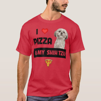 Camiseta Eu Adoro Pizza E O Meu Queijo Turh Tzu Pepperoni