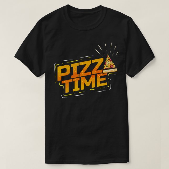 Camiseta Eu Adoro Pizza Time Pizza (Frente do Design)