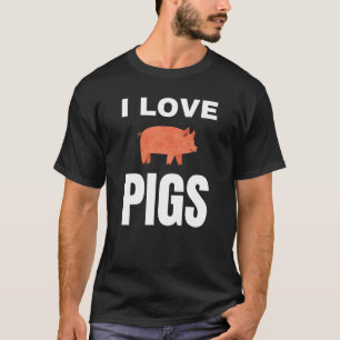 Camiseta Eu adoro porcos