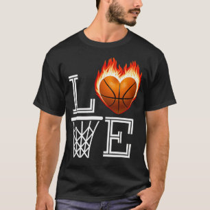 Camiseta Eu Adoro Presente De Lover De Basquete Para Mulher