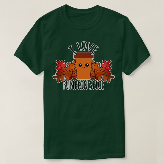 Camiseta Eu Adoro Pumpkin Spice (Frente do Design)