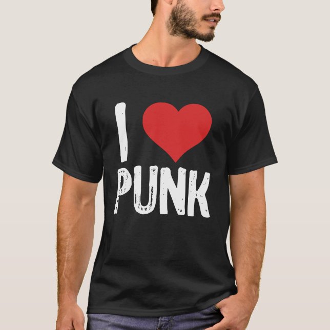 Camiseta Eu Adoro Punk (Frente)