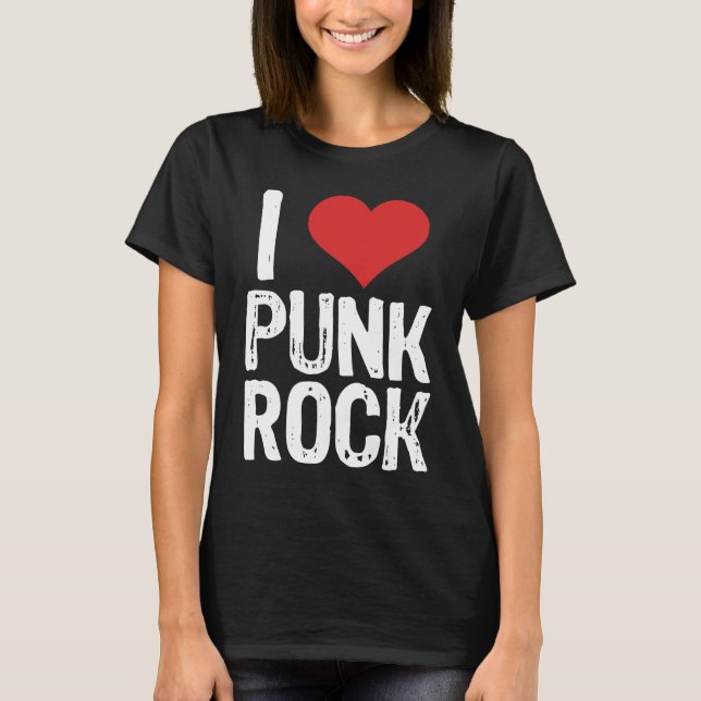 Camiseta Eu Adoro Punk Rock (Frente)